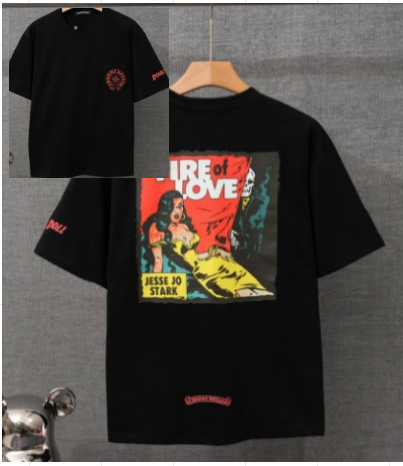 Chrome Hearts Jesse Jo Stark Fire of Love T-shirt Black