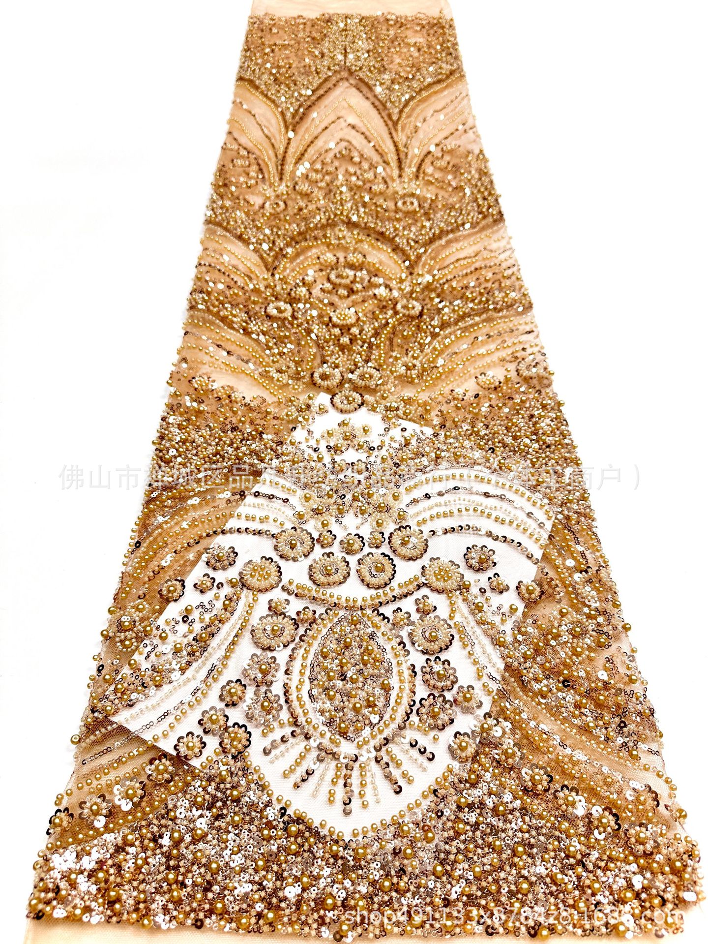 Nuevo vestido de novia de moda vestido de cena de moda tela de perlas brillante comercio exterior transfronterizo al por mayor