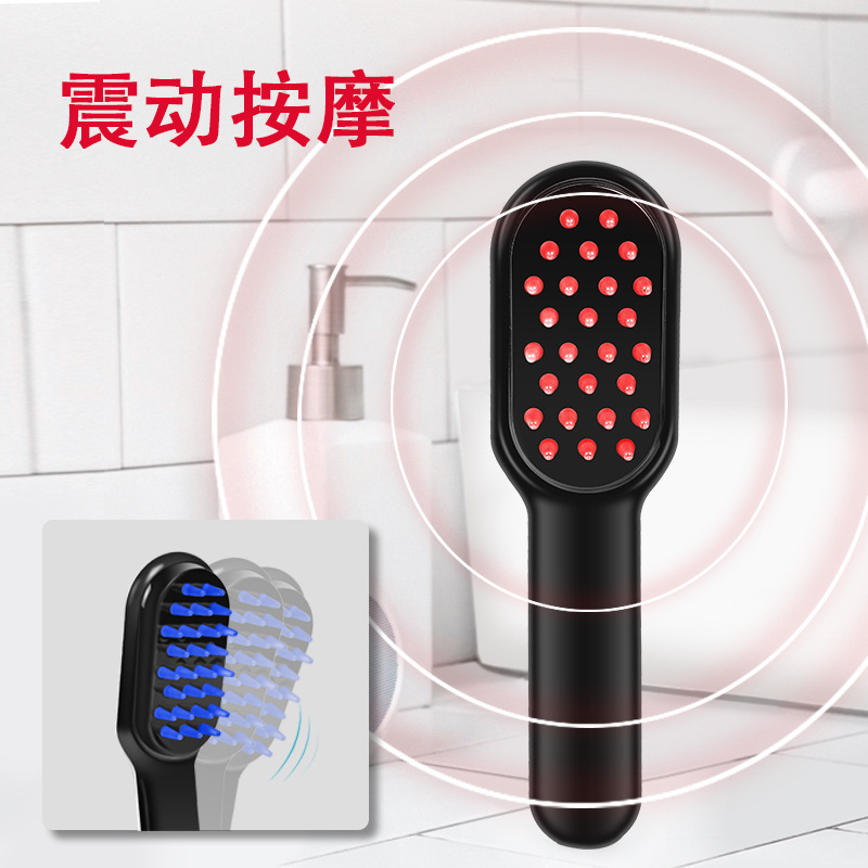 クロスボーダー電気マッサージ櫛頭マッサージ器頭皮経絡櫛光治療櫛脱保健髪ケア櫛|undefined
