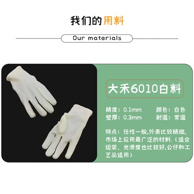 3D Printing Services, Industrial Repair Parts, Prototype Model Printing, Nylon Printing, Flocking and Spray Painting Process, Mro (Industrial molds) - dahe-6010-white-material
