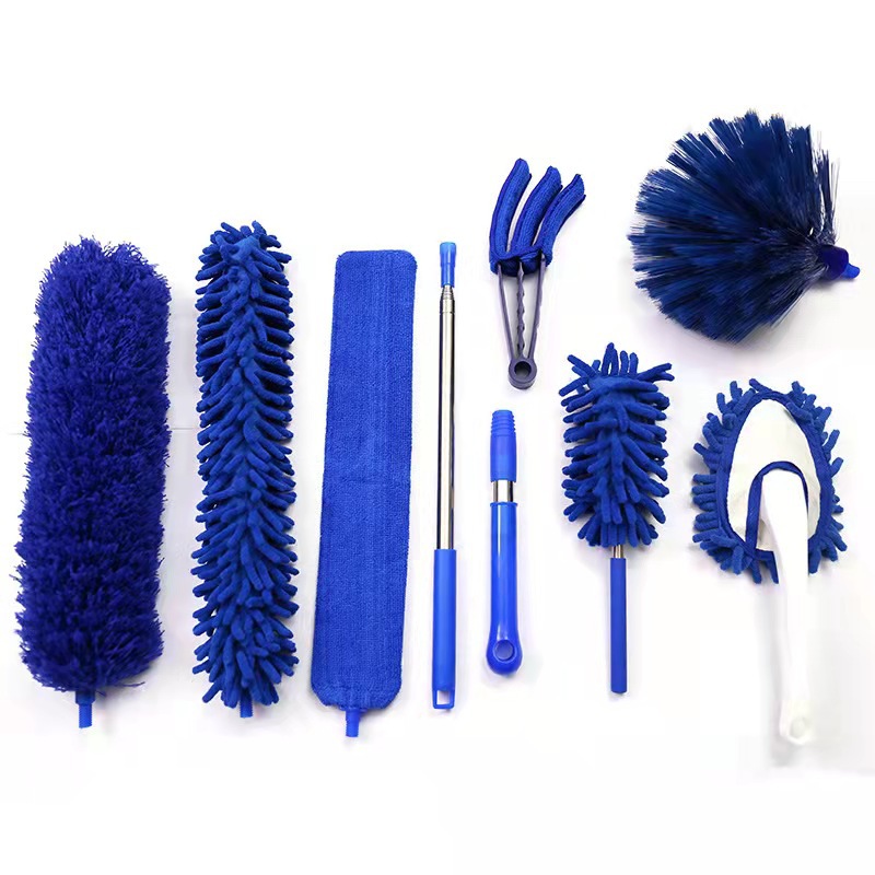 Cruz-frontera plumero retráctil plumero combinación traje chenille hogar limpieza eliminación de polvo herramienta