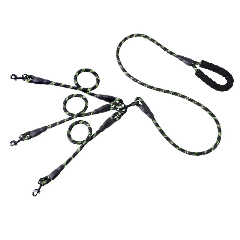 Cuerda de tracción para mascotas un arrastre dos arrastre tres cuerda de tracción Golden Retriever tracción resistente al desgaste cuerda de perro de múltiples cabezas suministros para mascotas
