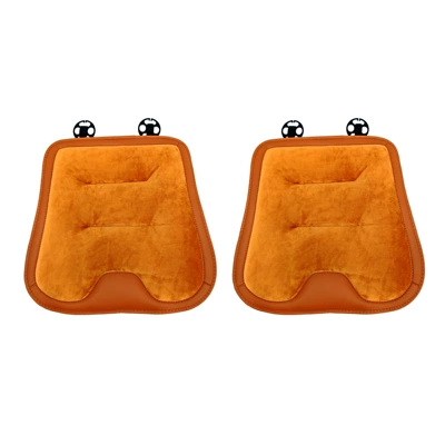 Seat Cushion Cover, Universal seat cover - two-front-seat-cushions-emma-orange-general-car-model