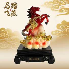 爆款马年动物树脂摆件马到成功工艺品家居装饰开业中式礼品
