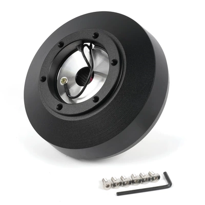 Car Steering Wheel Modification Accessories Suitable for 97-02 Ford F150 Steering Wheel Base Adapter 161H (Cab and accessories) - black