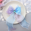 Cute hair accessory, hairgrip for princess, children's crystal, with gem