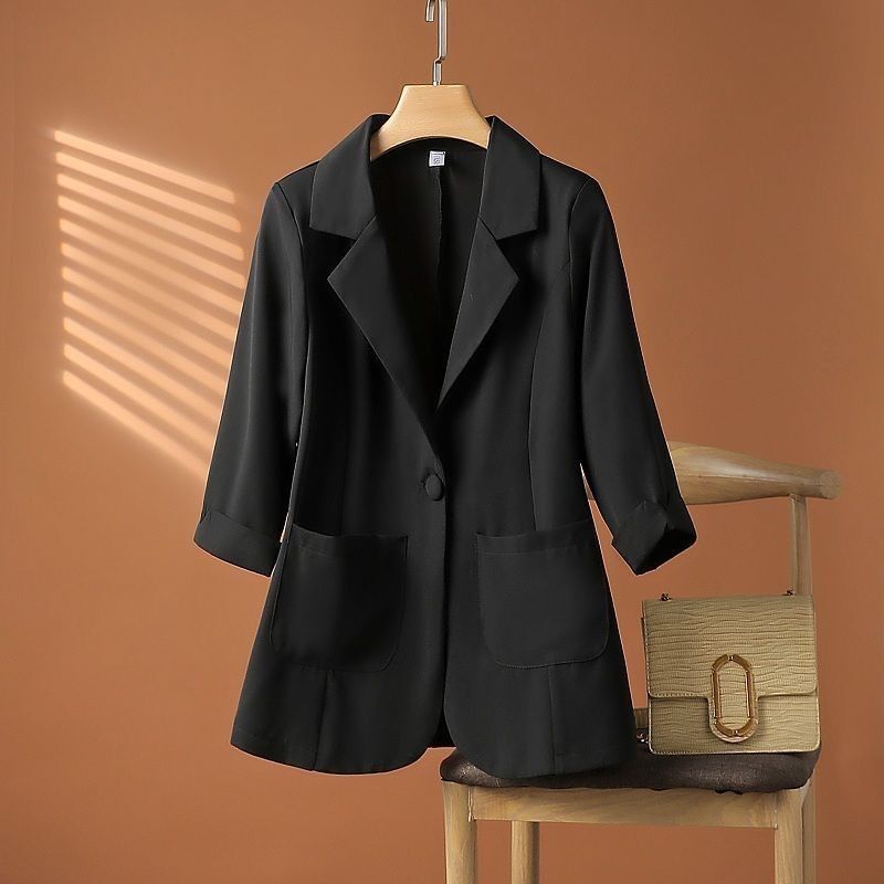 Three-Point Korean Style Suit Jacket Spring and Summer New Style Small Casual Slim Slim Suit Top
