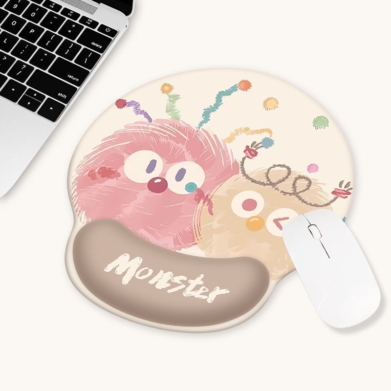 Lindo feliz pescado muñeca pad mouse pad muñeca pad teclado pad oficina mouse pad para niñas