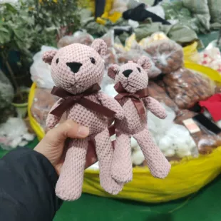 Плюшевая подвеска-медвежонок с ананасом брелок на сумку детская игрушка