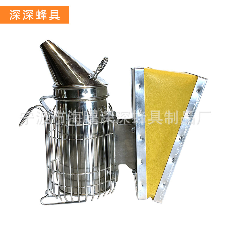 尖嘴不锈钢牛皮喷烟器 不锈钢材质 熏烟器喷烟壶驱赶蜂养蜂工具