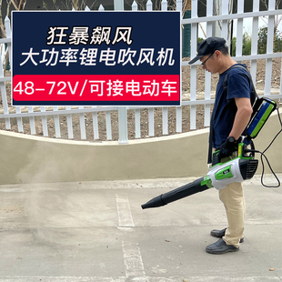 Lithium battery industrial grade hair dryer household high-power blower snow blower leaf blower dust collector charging soot blower