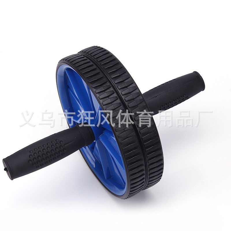 Venta al por mayor rueda abdominal rueda de culturismo rodillo abdominal de dos ruedas que forma adelgazamiento rueda de culturismo rueda de músculo abdominal vientre contrayendo equipo de fitness
