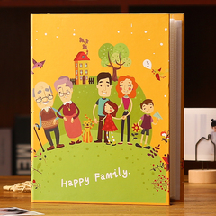 紀念冊插頁式家庭大容量影集5寸6寸7寸200張相冊本過塑成長記王金