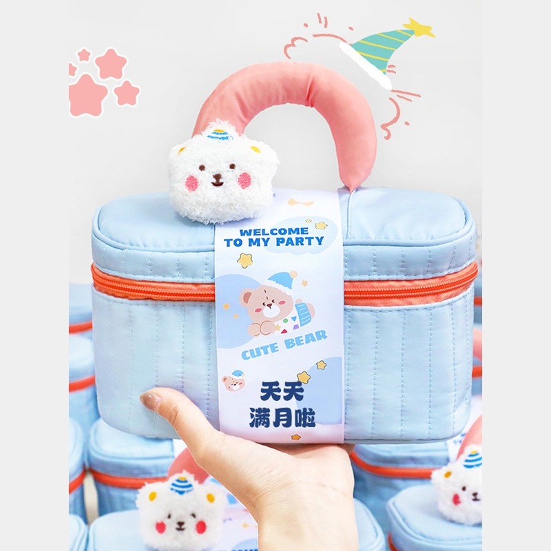 宝宝满月伴手礼百日宴喜饼十周岁生日宴礼袋诞生喜糖龙宝百天回礼|undefined