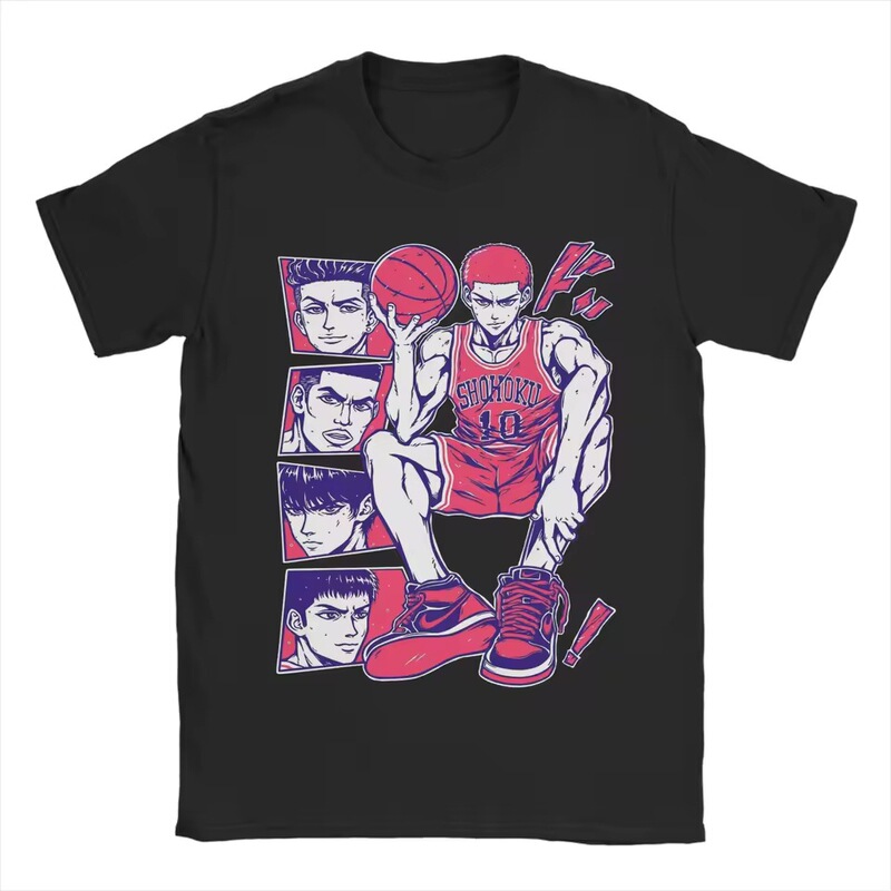 Vintage Team Shohoku in The First Slams Dunks T-Shirt Men Cr