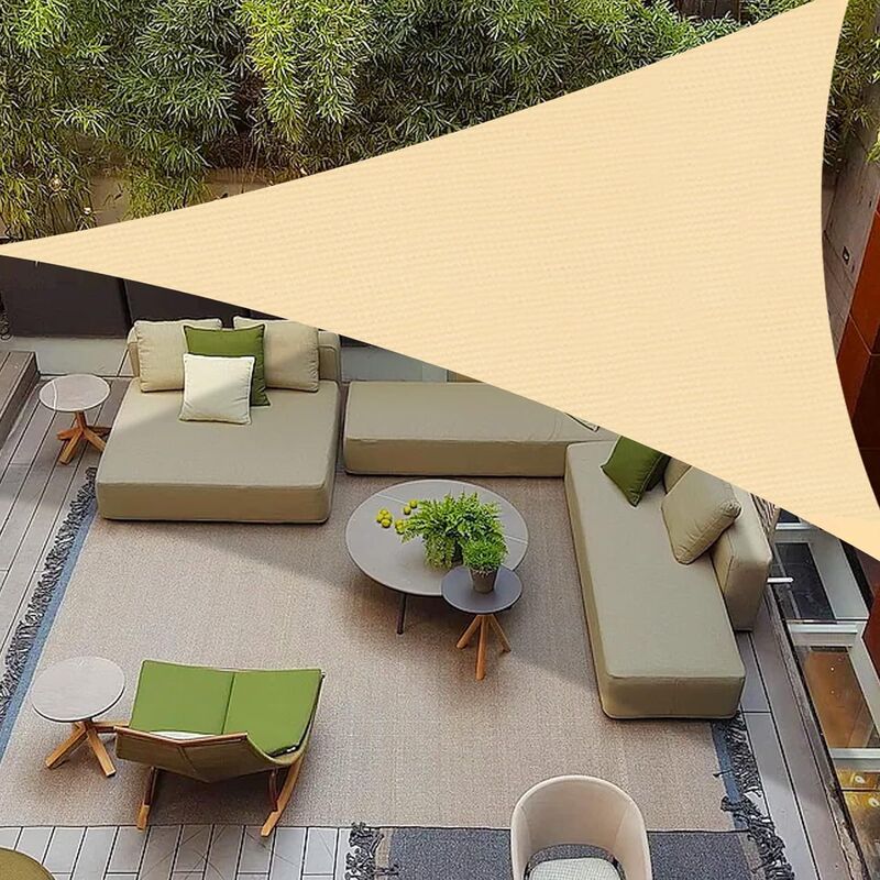 Anti-Uv Outdoor Ceiling Awning Right-Angle Triangle Camping Canvas Awning Terrace Garden Tent