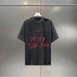 2024新款G家经典红绿腰带刺绣logo男女宽松短袖T恤奢潮高版本