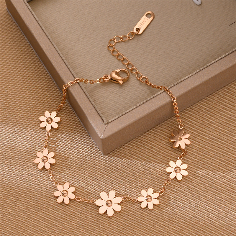 Corea del Sur Dongdaemun moda pulsera de acero de titanio nicho mujer diseño de acero inoxidable sensación de alta calidad joyas de pulsera transfronteriza universal