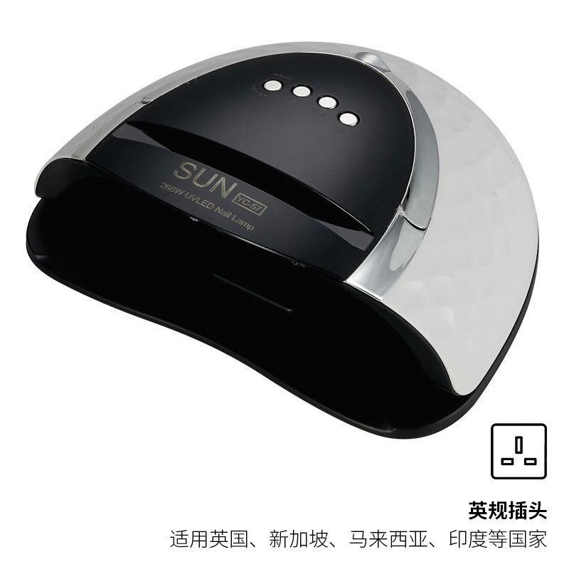 Lámpara de uñas de alta potencia para uso transfronterizo, lámpara de fototerapia LED de secado rápido para esmalte de uñas en gel, máquina de terapia de luz para uñas específica para salones de manicura