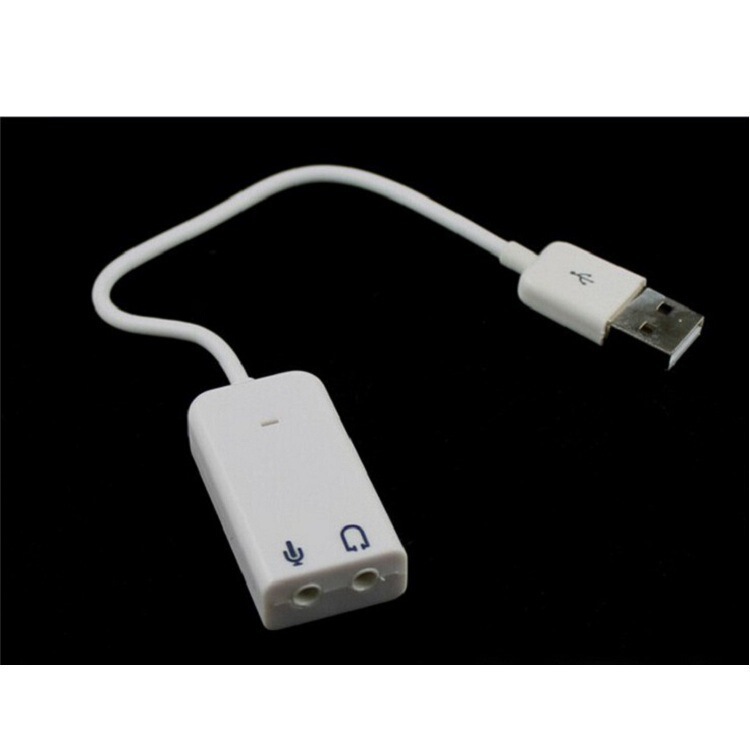 メーカーのノートパソコンの有線USB 7.1サウンドカードの外付けの独立したコンピュータのデスクトップはケーブルを持っています。|undefined