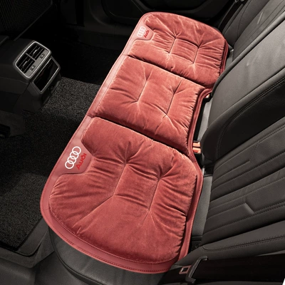 Seat cushion, seat cover, Audi A6L/A7L/A4L/Q5L/Q3/Q6/Q4/A8 Warm - flannel-volcano-red-audi-rear-row-1-piece