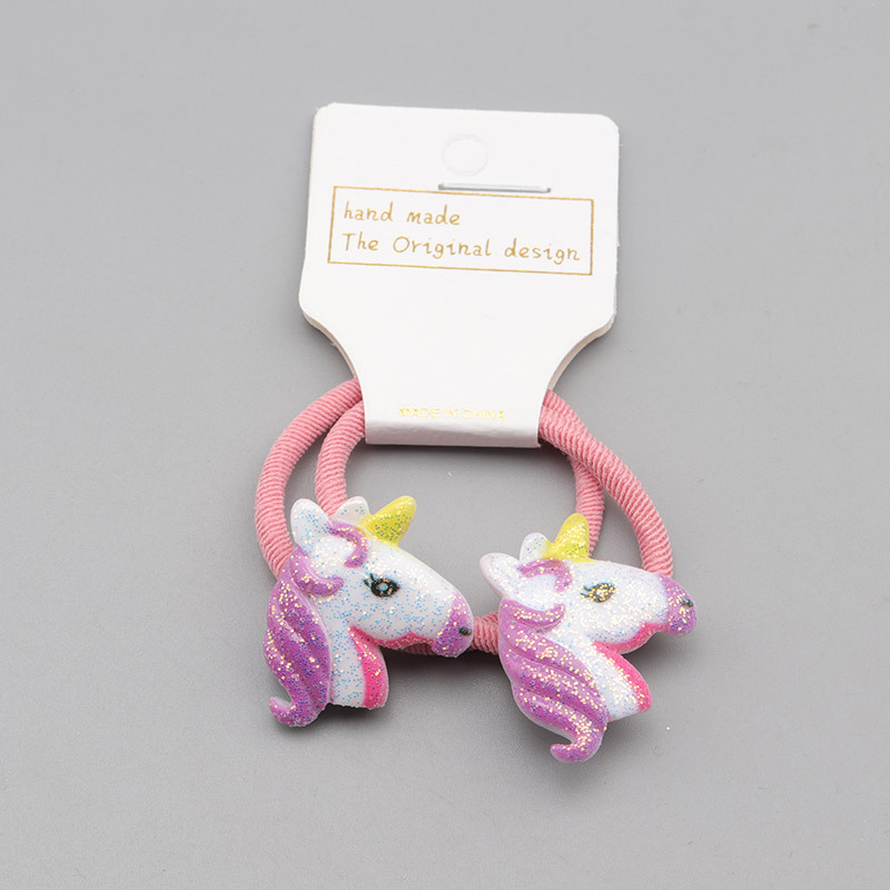 Cute Unicorn Resin Rubber Rubber Band display picture 12