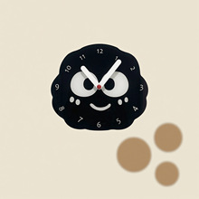 个性黑煤球时钟挂钟创意艺术钟表挂钟客厅卧室墙面装饰挂钟时钟