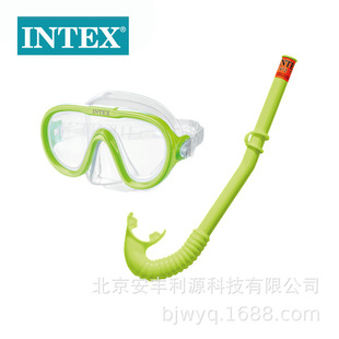 INTEX55642 yellow swimming goggles breathing tube combination swimming goggles breathing tube unisex diving mask wholesale