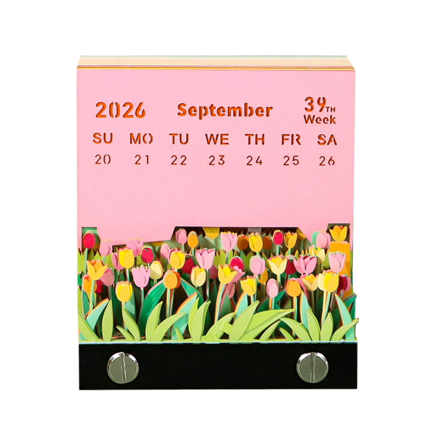 3D Castle Desk Calendar, Custom Creative Gift, 2026 Weekly Options with Lighted Covers