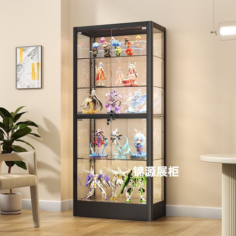 手办柜乐高展示柜家用陈列柜防尘玻璃柜透明模型柜展示架收纳柜