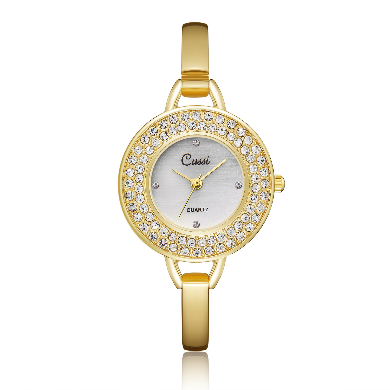 Orologio da polso creativo da donna con bracciale traforato, orologio aperto, versatile e di tendenza per signore_voghion.com