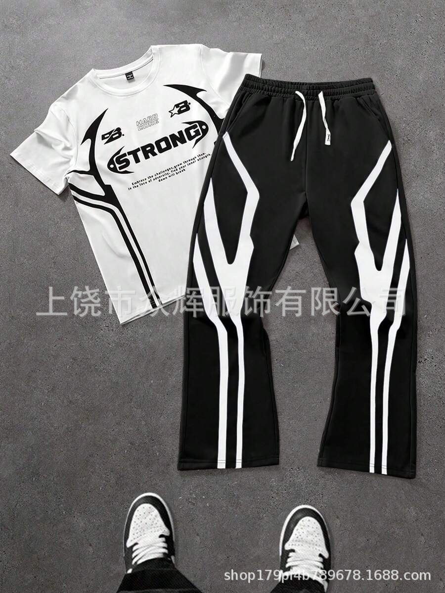 All-matching Short Sleeve Trousers Suit