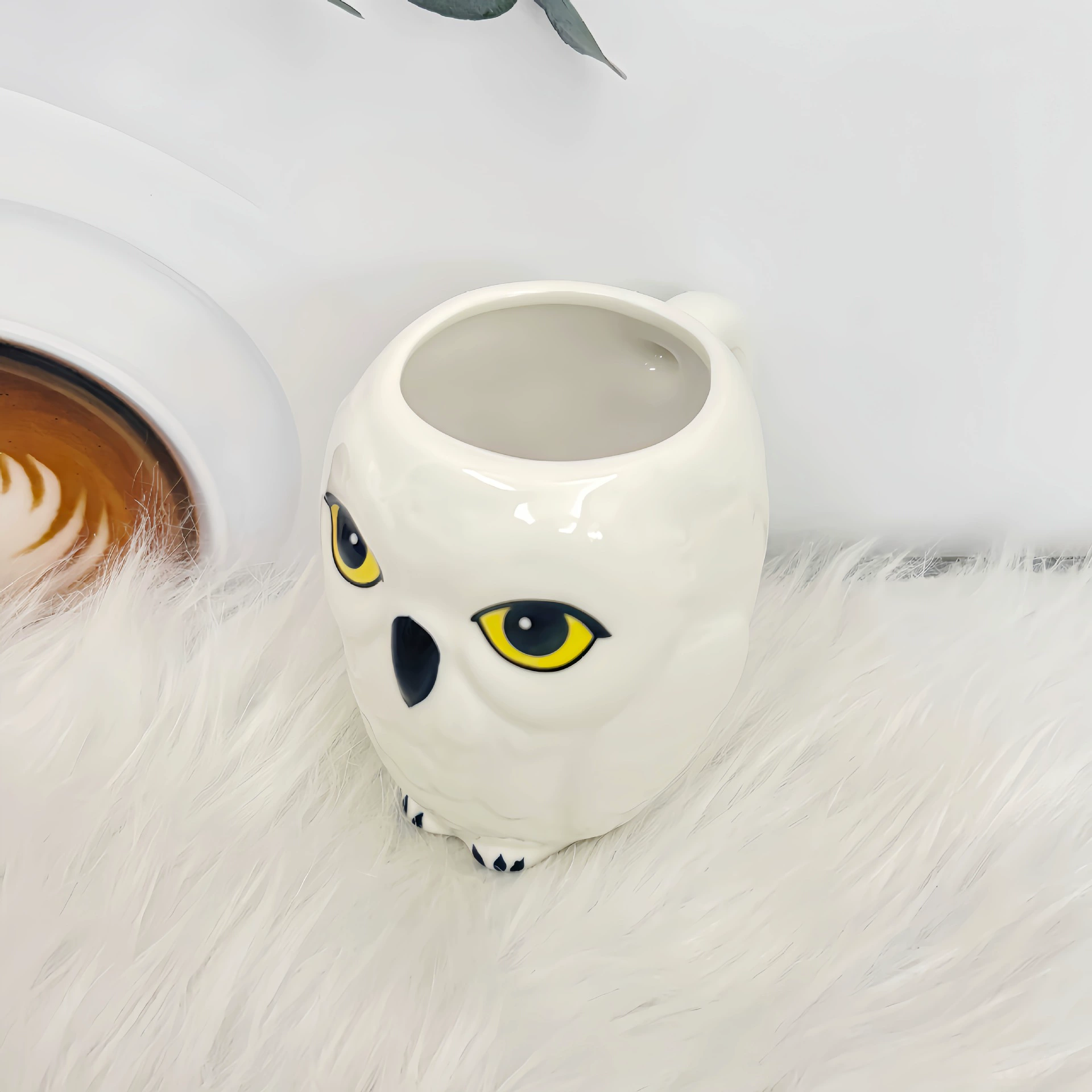 Cross-border owl personalized creative animal Harry Potter modeling three-dimensional mark ceramic cup water cup alien magic
