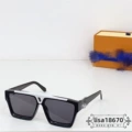 Black frame, gray lenses, white logo