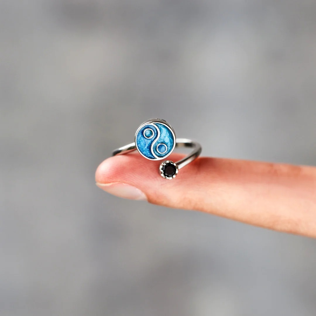Gossip Pattern Women's Gender 925 Sterling Silver Gossip Open Rings