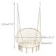 ins Popular Tassel Hanging Basket Indoor Balcony Outdoor Cotton Rope Hanging Chair Scandinavian Style Swing Lazy Bed and Breakfast Cradle Chair