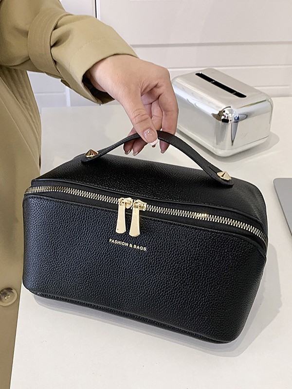 アマゾンクロスボーダー新型ライチ柄化粧バッグ大容量高颜値化粧品収納バッグ旅行洗面バッグ|undefined