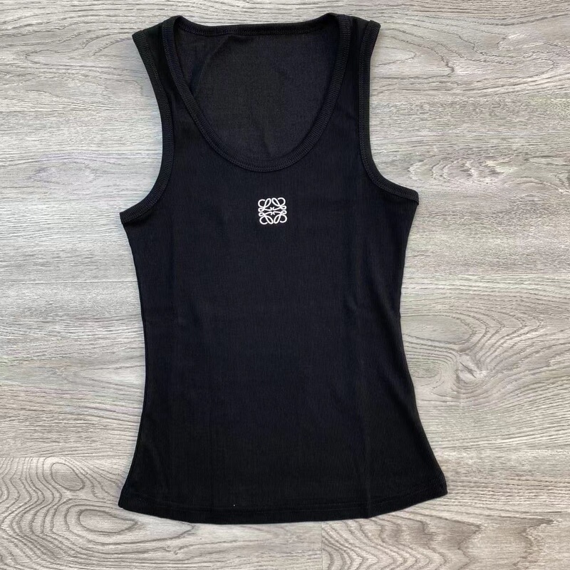 Y2K Trendy Embroidered Ribbed U-Neck Tank Top for Women, Summer Slim-Fit Slimming Base Shirt, Versatile Sleeveless Top for Hot Girls Y2K Trendy Embroidered Ribbed U-Neck Tank Top for Women, Summer Slim-Fit Slimming Base Shirt, Versatile Sleeveless Top for Hot Girls