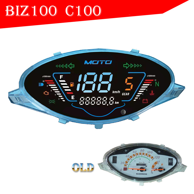 South America's Best-Selling C100 Biz Electronic Instrument Assembly, Gilera Smash110 Motorcycle Speedometer