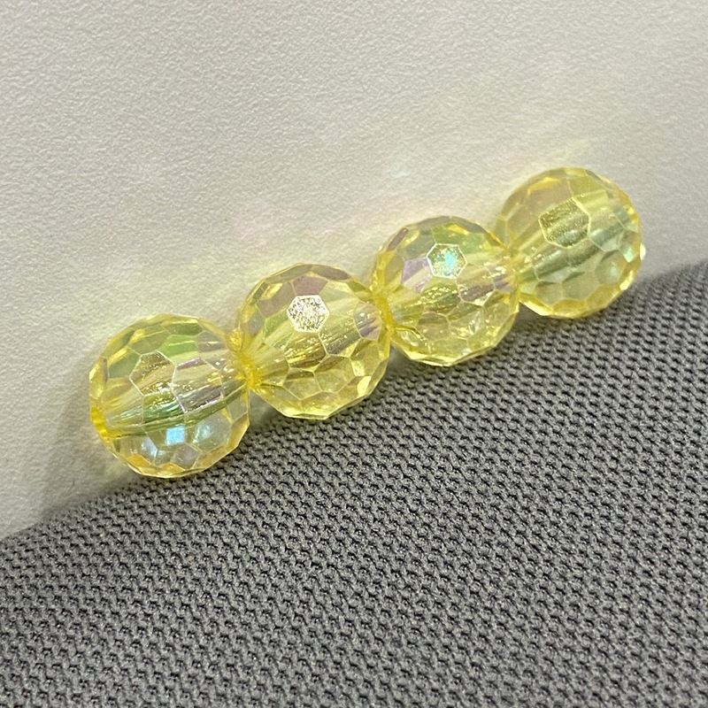 Corte de color sólido transparente, perlas de fútbol de fantasía, perlas de la tierra, bolas de luz de colores, bolas de bricolaje, bolsos diy, pulseras, accesorios para colgar coches image 36