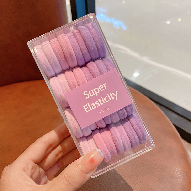 Anillo de cabello para niños no lesionar cabello de cabello de cola de caballo alta cuerda de cabello de cabello niñas tiras elásticas duraderas de alta elasticidad niñas cubierta de cuero