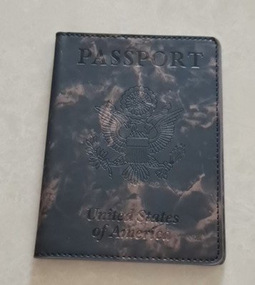 En stock envío gratuito cubierta de pasaporte americano multi-funcional bolsa de pasaporte cubierta de la Tarjeta de pasaporte caja de cuero de almacenamiento integrado pasaporte
