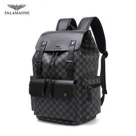 法莱阿玛尼男士双肩包潮流百搭款男电脑包大容量旅行包男休闲时尚