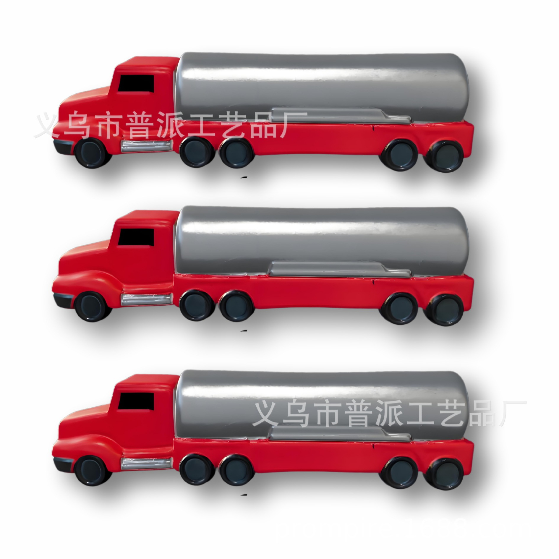 15*4cm油罐车造型减压玩具，pu发泡油罐车压力球，油罐车模型