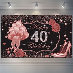 クロスボーダー誕生日背景布パーティー写真ポスターパーティーフラグ装飾カーテン誕生日バナーJITドロップシッピング