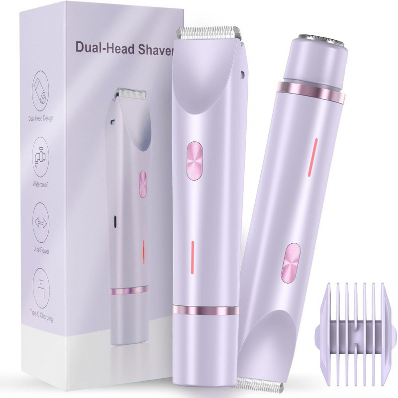 Cross-border double-head shaver epilator women's private parts trimmer electric shaver women's hair removal device Amazon 2