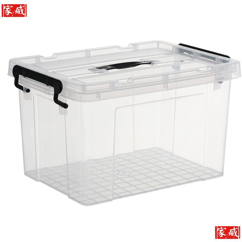 Transparent storage box for moving, plastic headband, big storage system, wholesale