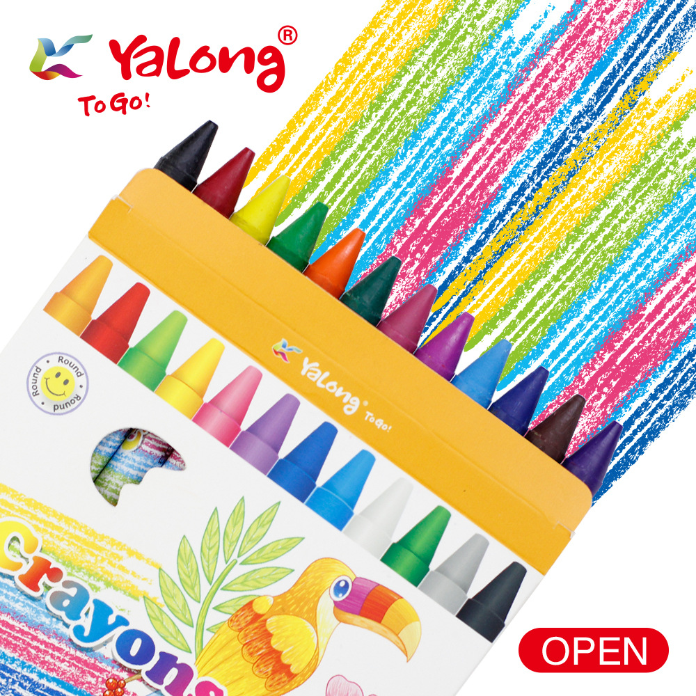 Crayones para Pintura Infantil 12 Colores 11mm para Pintura para Niños