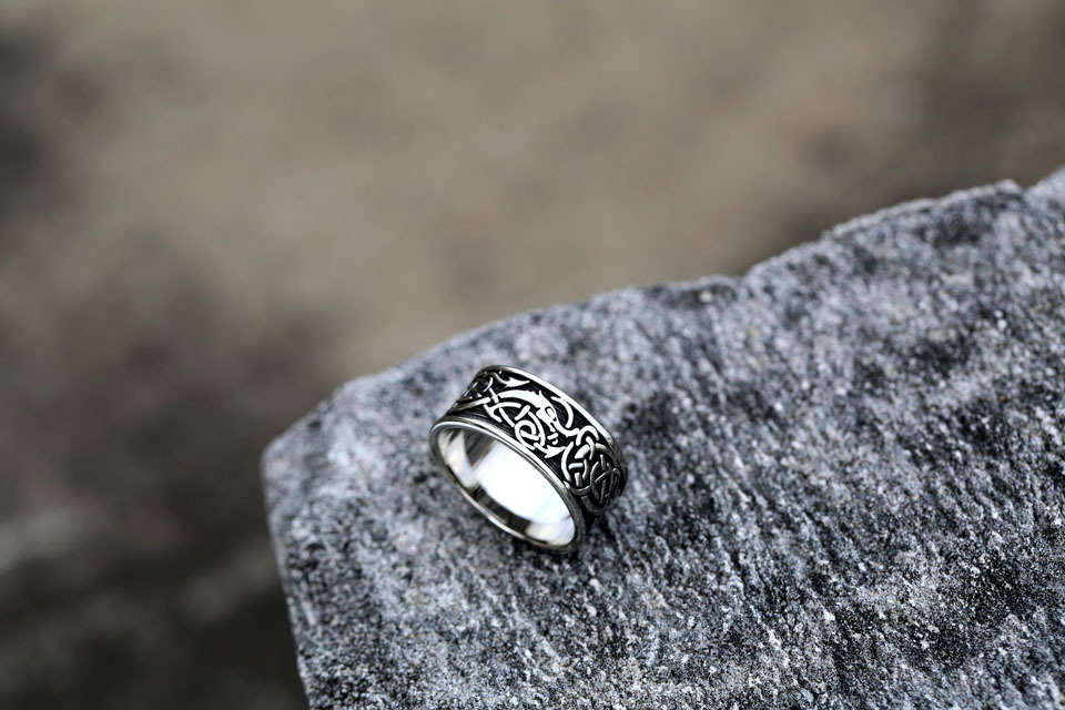 Viking Nordic Stainless Steel Ring - Image 2