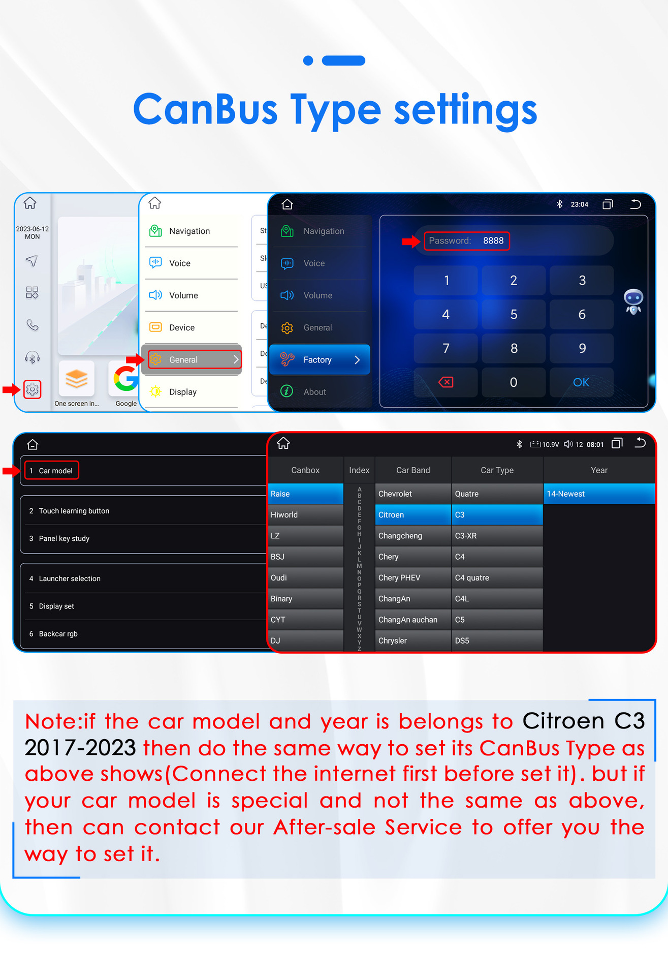 Cross-border goods 9 inches suitable for Citroen C3 car 17-23 car Bluetooth Android large screen navigation GPS